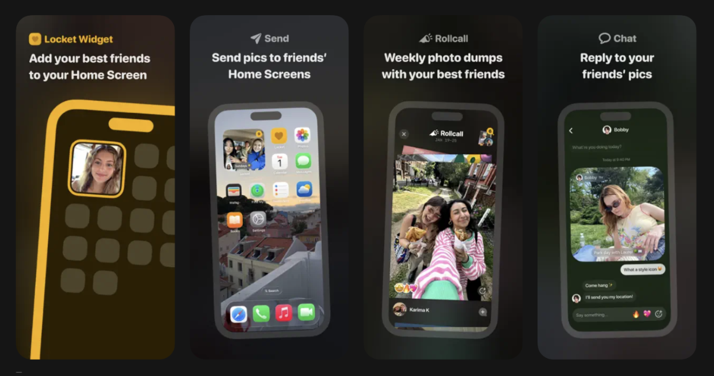 Locket App Store Screenshots