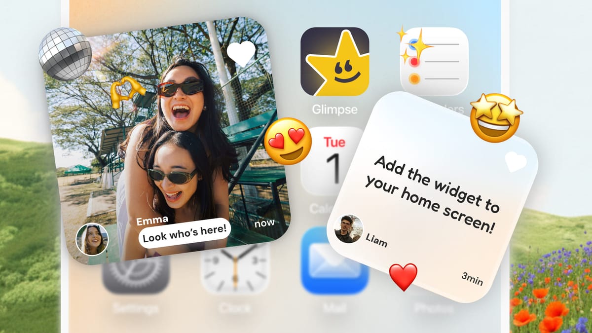 Glimpse Widget: Newest Private Social App for BFFs & Couples