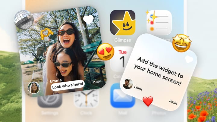 Glimpse Widget: Newest Private Social App for BFFs & Couples